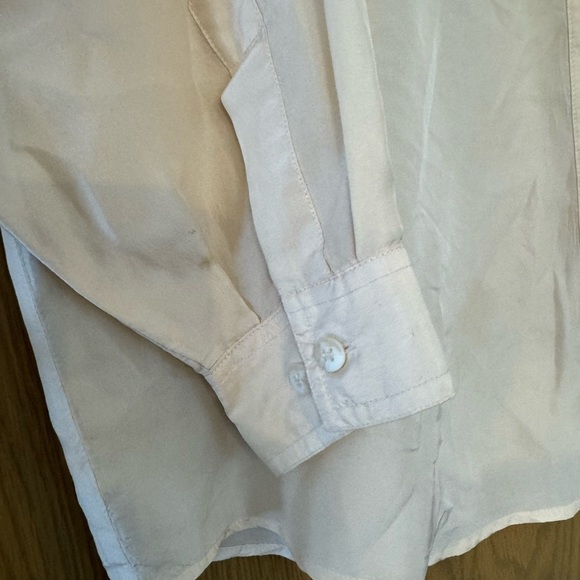 Vintage The Limited '90s Oversized Silk Button Front Blouse / Medium - Picture 6 of 13